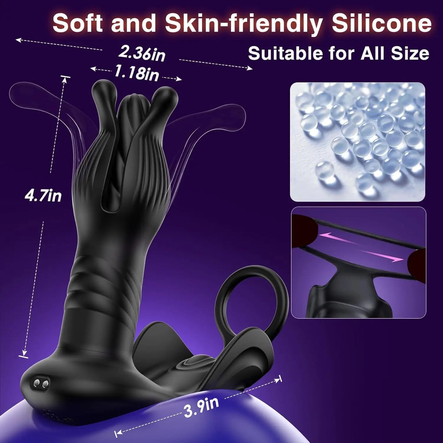 Prostate Massager Anal Plug with 9 Tension Shock Flapping Thrusting Vibrating Butt Plug APP Control Male Vibrator Adult Sex Toys