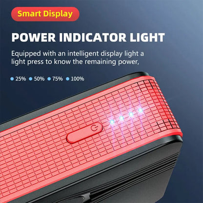 Portable Car Jump Starter 30000mAh Emergency Power Supply with Battery Clips and 3-in-1 USB Cable for Vehicle
