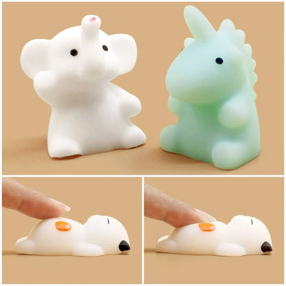50-5PCS Mochi Squishies Kawaii Anima Squishy Toys For  Antistress Ball Squeeze Party Favors Stress Relief Toys For Birthday