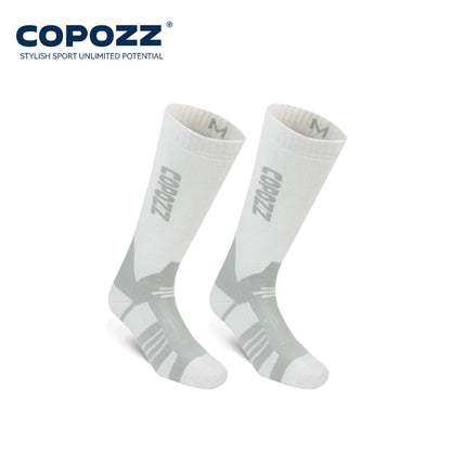 COPOZZ Winter Men Women Thermal Ski Socks Warm Wool Cycling Soccer Snowboard Socks Thickened High Tube Moisture Absorption Socks