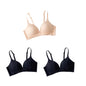 3Pcs/Set Seamless Bras For Women Non-wire Push-Up Bra Glossy Deep V Underwear Fixed 3/4 Cup Comfort Daily Wear Lingerie S-XXL
