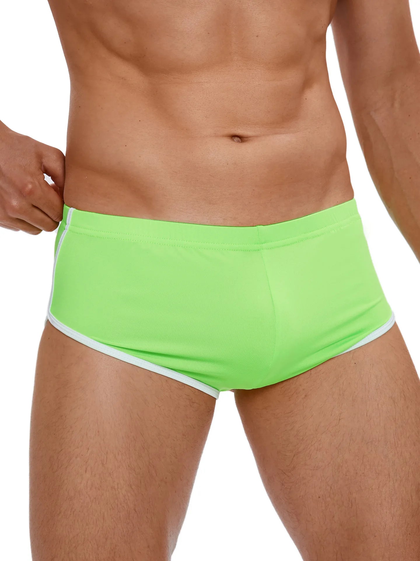Sexy Running Elastic Sport Shorts Men's Summer Shorts Hot Pants Bar Nine Points Slim Fit Cotton Milk Silk Men's Fashion