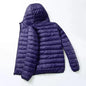 Men's All-Season Ultra Lightweight Packable Down Jacket Water and Wind-Resistant Breathable Coat Big Size Men Hoodies Jackets