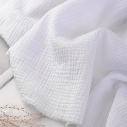 Double Gauze Cotton Muslin Fabric by the Meter for DIY Craft & Sewing Material Like Dress Towel Cheesecloth Table Runner Fabrics