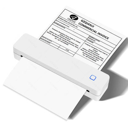 Mini Portable A4 Thermal Printer Bluetooth-compatible Photo PDF Printing Machine Folded Rolls Paper for Office Home Travel