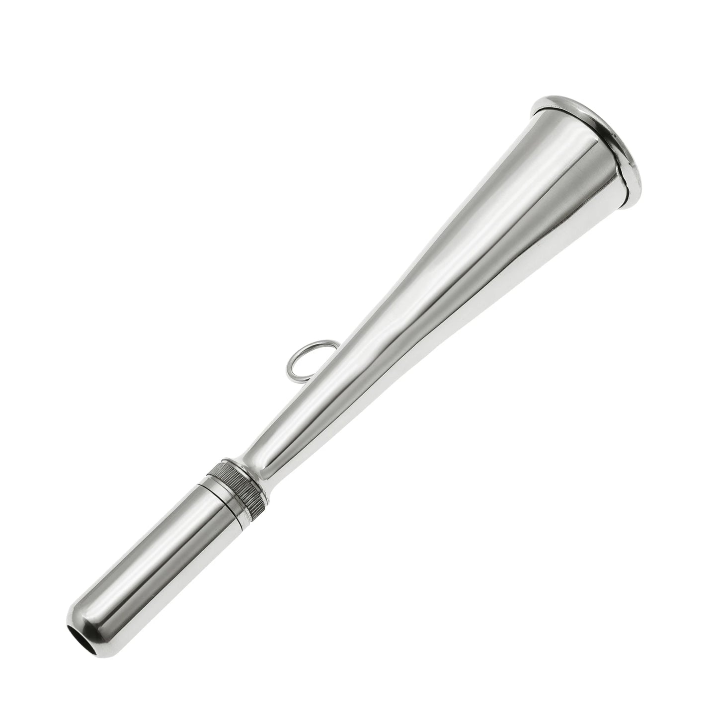 AD Foghorn Stainless Steel Fog Horn Boat Foghorn Handheld Foghorn with Removable Mouthpiece for Yacht Marine Safety