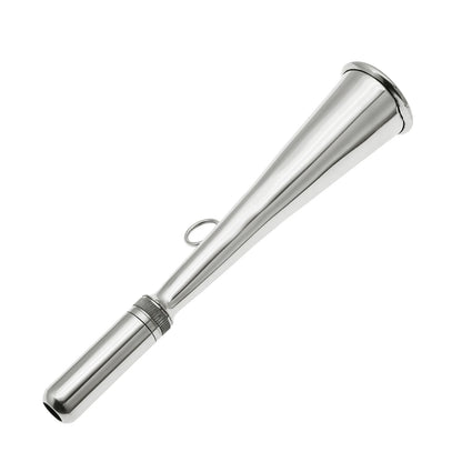 AD Foghorn Stainless Steel Fog Horn Boat Foghorn Handheld Foghorn with Removable Mouthpiece for Yacht Marine Safety