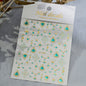 1pcs 3D Bronzing Gold Love Heart Nail Art Stickers Y2K Holographic Stars Sun Starlight DIY Nail Decals Heart Manicure Decoration