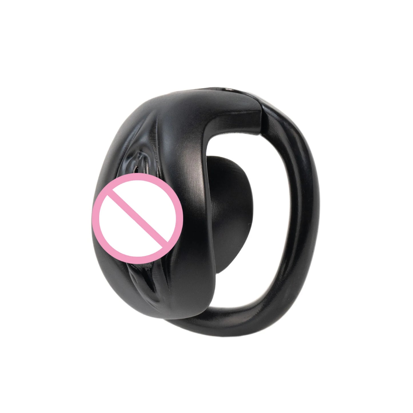 Realistic Vagina Chastity Cage Negative Cock Cage with 4 Size Rings Sissy Love Lock Mini BDSM Penis Abstinence Adults Sex Toys