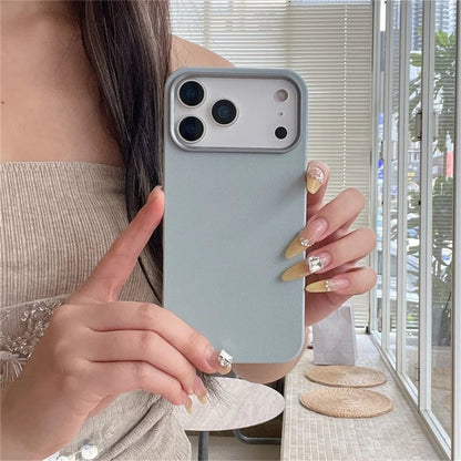 17 Case Leather Skin Soft TPU Cover for iPhone Air 16 Plus 14 12 13 15 16E 11 Pro Max Shockproof Phone Funda Capa Coque