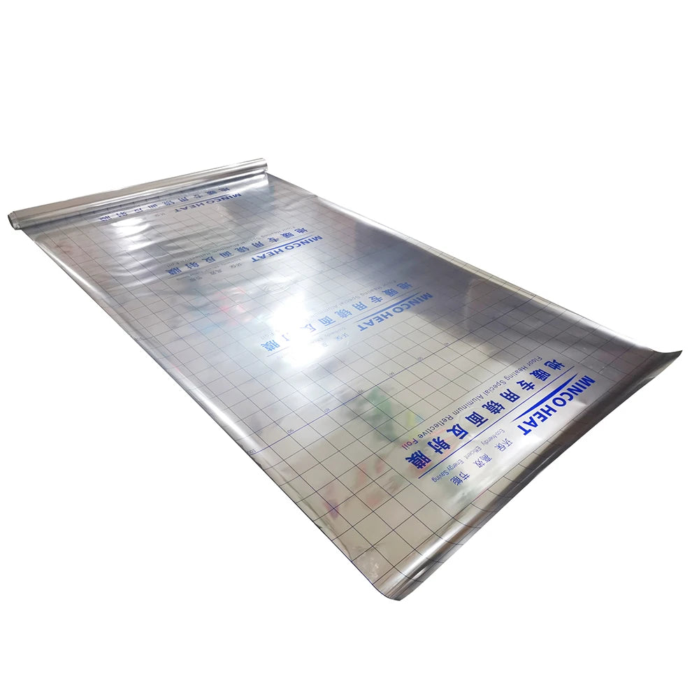 0.06mm Aluminum Foil Insulation Mirror Reflection Film for Underfloor Heating Home Warming Energy Saving