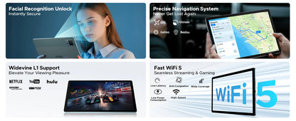 DOOGEE U13 2 IN 1 Tablet PC Android 16 13'' Display 32GB(6GB+36GB) 256GB 11000mAh Battery Quad Speakers UNISOC T7280 Widevine L1