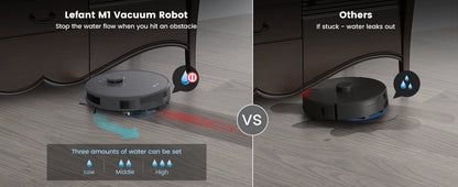 Lefant M1 LDS Robot Vacuum Cleaner with Multi Plane Mapping, 4000Pa Suction,Schedule, App/Alexa Control, for Pet Hair