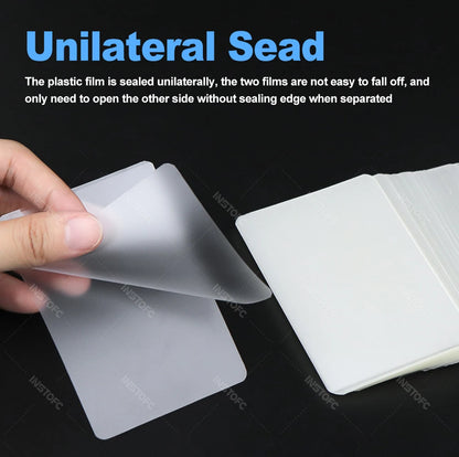 A4 Laminator Accessories 50pcs Laminating Film Pouch Lightweight Paper Cutter Binder Ring,Hole Corner Puncher, for Photo/File