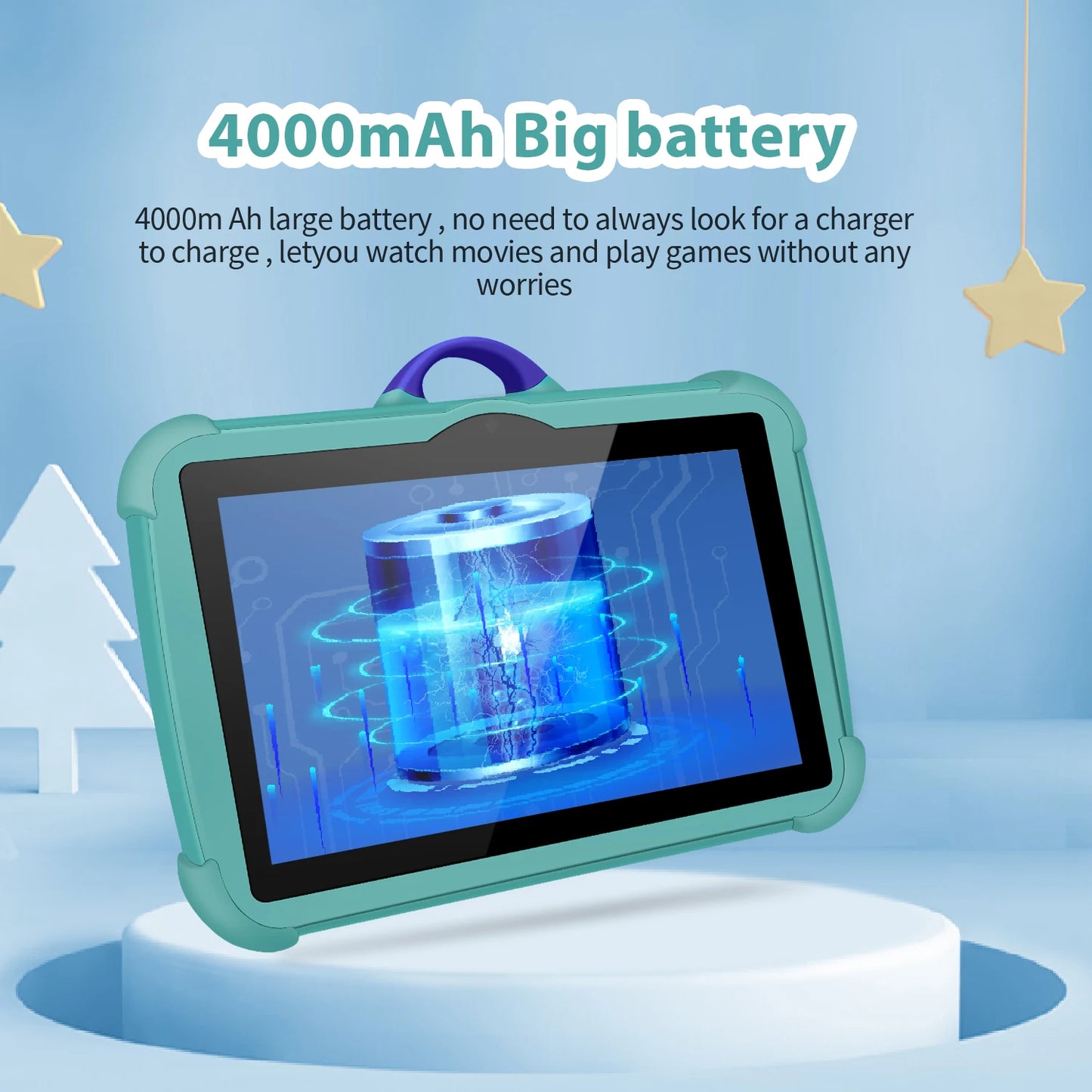 New 7 Inch Android 13 Learning Education Kids Tablets Quad Core 4GB RAM 64GB ROM Cheap Simple Children's Favorite Tablet Pc