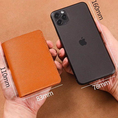 Classic Designer PU Leather Small Wallet for Men Short Simple Women's Purse Fashion Ultra Thin Credit Card Bag Coin Purse