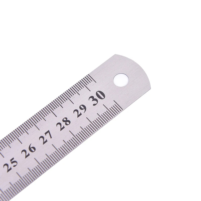 30cm  METAL RULER Stainless Steel Straight Edge Drawing Cutting Non Skid Back