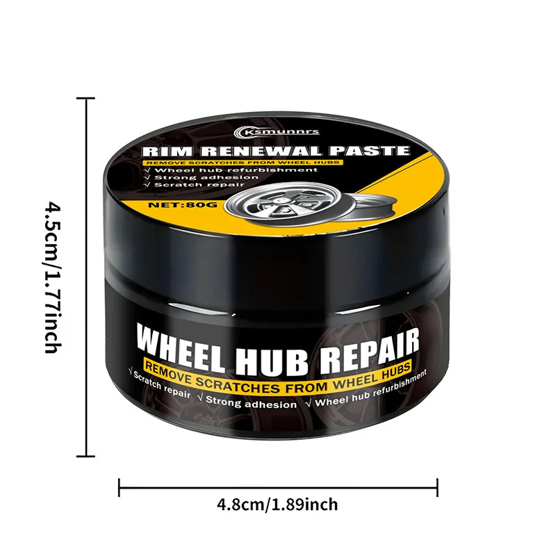 Wheel Rim Repair Kit – Alloy Wheel Scratch Repair And Surface Restoration Kit, Easy Solution for Fixing Scratches, Curb Damage A