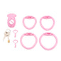 Realistic Vagina Chastity Cage Negative Cock Cage with 4 Size Rings Sissy Love Lock Mini BDSM Penis Abstinence Adults Sex Toys