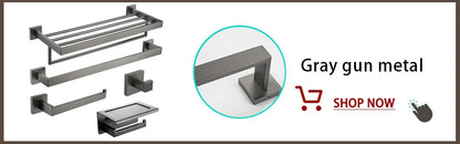 Gold Brushed Bathroom Accessories Hardware Towel Bar Rail Toilet Paper Holder Towel Rack Hook Soap Dish Toilet Brush