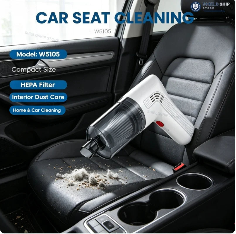 Wireless Handheld Mini Car Vacuum Cleaner USB Charging Battery Wet & Dry Dual Use Portable Cleaner For Car Household