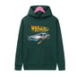 Back To The Future Retro DeLorean Car Print Hoodie Long Sleeve Tops Men Casual Streetwear Pullover Spring Autumn Unisex Clothing