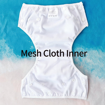 Elinfant 3PCS Mesh Cloth Inner Washable Swimming Diapers For Pool, Beach,Training Pants Swim Underpants For 3-15kg Boys Girls