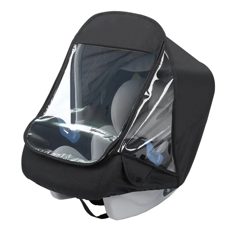 Baby Carriage Cabas Rain Cover Portable Newborn Stroller Safety Seat Wind and Cold Proof Dust Cozy carseat Raincover
