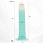 Adult Erotic Sex Toys Gradient Pink Anal Plug Dildo Massager With Threaded Design Strong Suction Cup Extra Long Anal Butt Plug