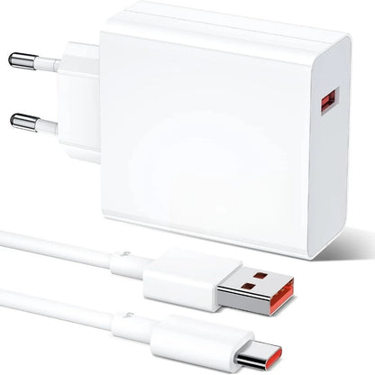120W Charger For Xiaomi 14T 13T 13 12T 11T Pro 13 12 Lite 12X Redmi Note 12 11S 10S 10 9Pro Mi 11 Ultra 11i 10T Lite,Comes with a 1-meter Type-C charging cable