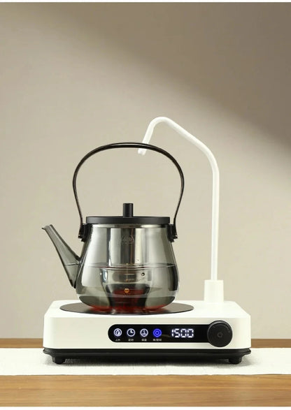 1500W Electric Ceramic Stove Timing Tea Maker Automatic Water Supply Induction Cook Water Pumping Kung Fu Tea Stove Water Boiler