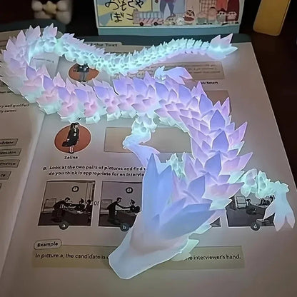 Divine Dragon Statue  Printed Night Light Dragon Sculpture Aquarium Decoration Theme Adult Bedroom Desktop Ornament Car Ornament