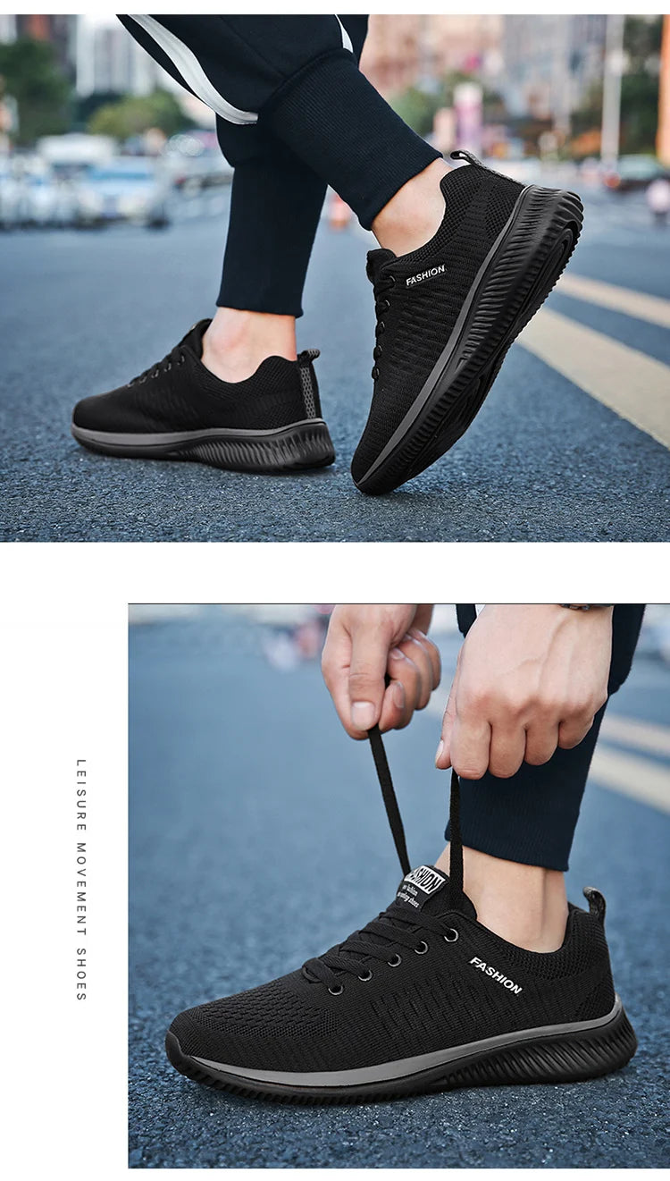 Men Running Sneakers Lightweight Walking Sport Shoes Classical Mesh Breathable Casual Shoes Male Fashion Moccasins Sneaker Men