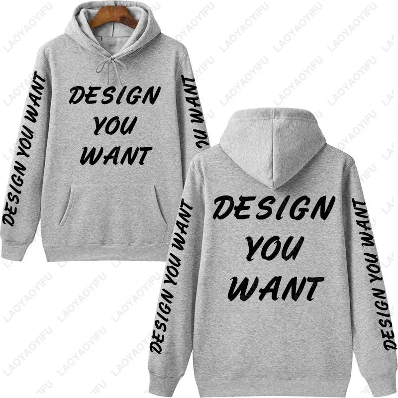 Customized Photo Personalized Hoodie Autumn Warming and Comfort Sweatshirt Unisex Casual Custom Printed Text DIY Hoodie Fashion