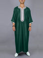 White Muslim Short Sleeve Embroidery Kaftan 2025 New Islamic Garment Elegant Female Summer Clothing