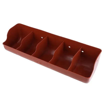 5 Slots Piglet Fodder Slot Farm Animal Supplies Livestock Fodder Dish Feeding Bowl For Cattle Pigeon Dog Goat Piglet Feeder