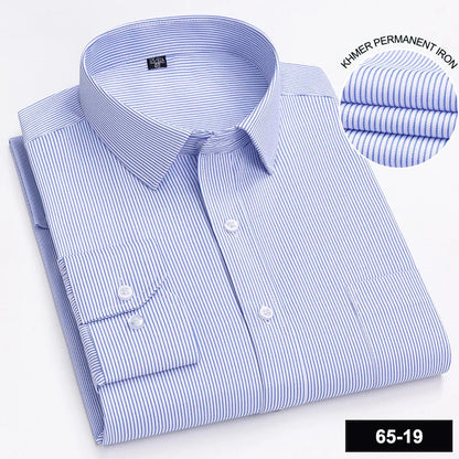 Men's Long Sleeve Shirt High-quality Fashion Casual Print Plaid Stripe Single Pocket Fit Business Formal Office Four Season Top