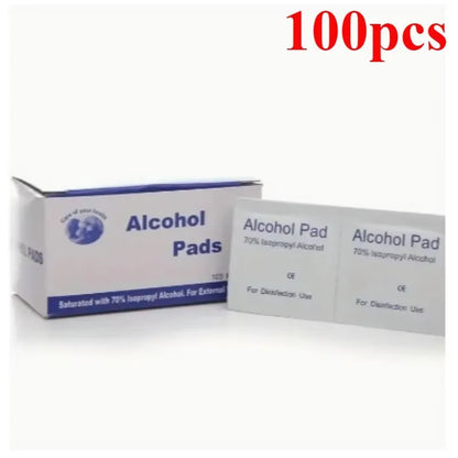 Alcohol Swabs for Skin 75% Wound Disinfection, Convenient to Carry Outdoor Sports Disaster Essential First Aid Box Supplies