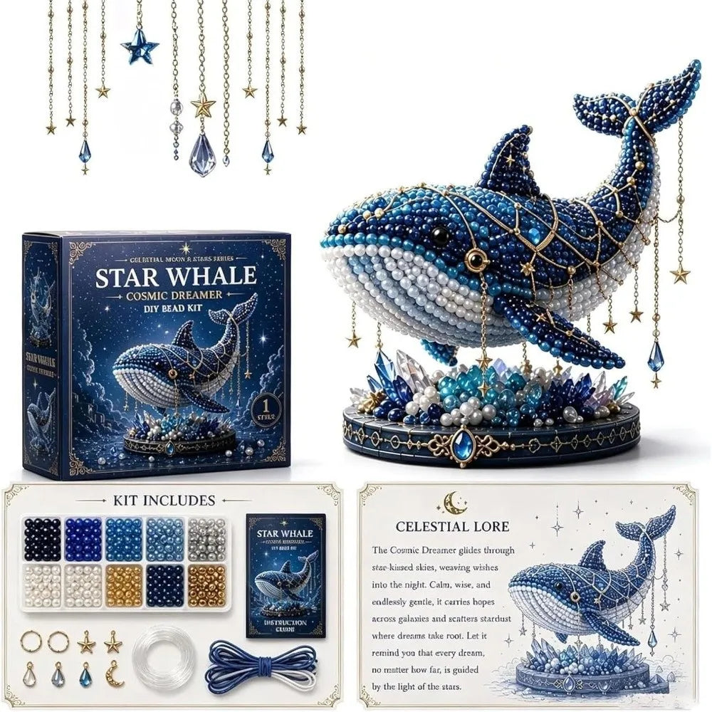 3D Design Animal Guardian Beading Kit Animal Shape Handmade DIY Beadwork Craft Kit Material Package with Colorful Beads