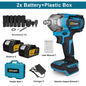 Gisam 1200N.M Torque Brushless Electric Impact Wrench 1/2 inch Cordless Wrench Screwdriver Power Tool For Makita 18V Battery Pin