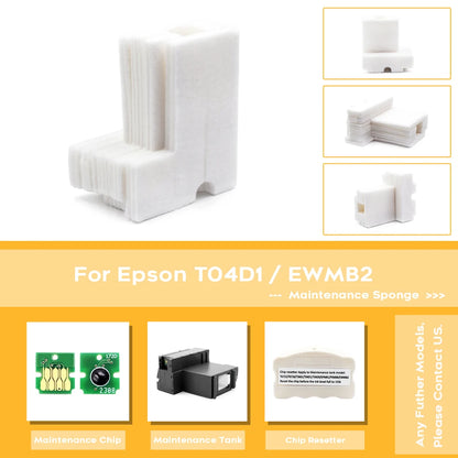 10Sets C13T04D100 T04D1 EWMB2 Maintenance Box Ink Sponge for Epson L6160 L6168 L6170 L6178 L6190 L6191 L6198 L6161 L6166 L6171