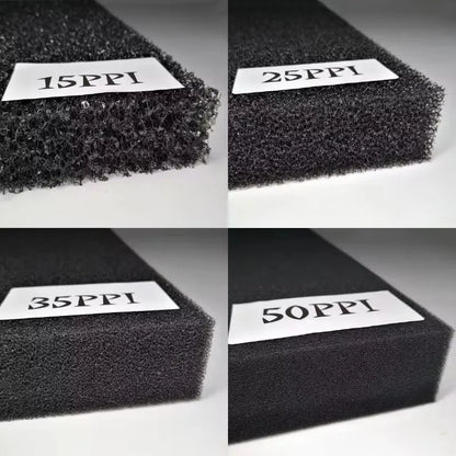 Aquarium Biochemical Cotton Filter Practical Aquarium Pond Foam Sponge Filter Black Multi-size Aquarium Supplies 15 25 35 50 PPI