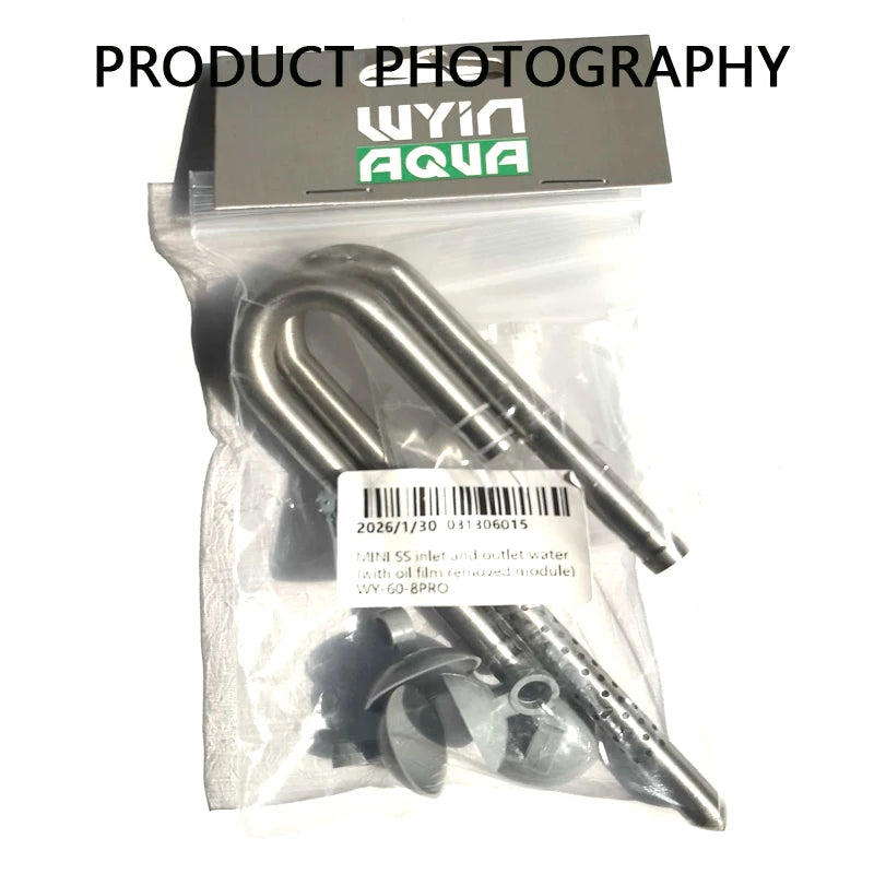 8mm Aquarium Mini Filter Tube Stainless Steel Anti Fish and Shrimp Inlet and Outlet Oil Film Filter Fish Tank Supplies