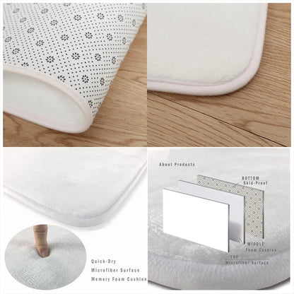 Popular Character D-Diddl Cut Bathroom Mat Non-Slip Laundry Room Mat Laundry Decor Balcony Child Living Room Toilet Rug