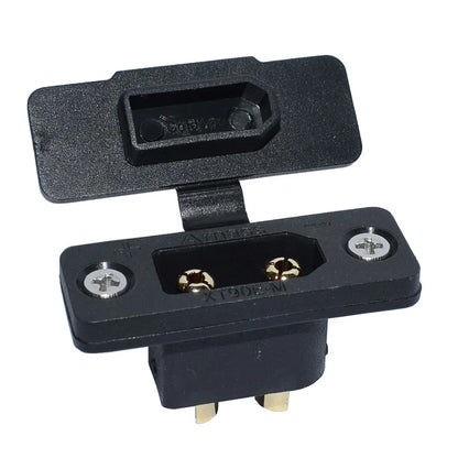 Amass XT90E-M Battery Connector XT90E Male Plug Gold-Plated Connector with PVC Protective Sleeve Dust Cap for RC Aircraft Drone