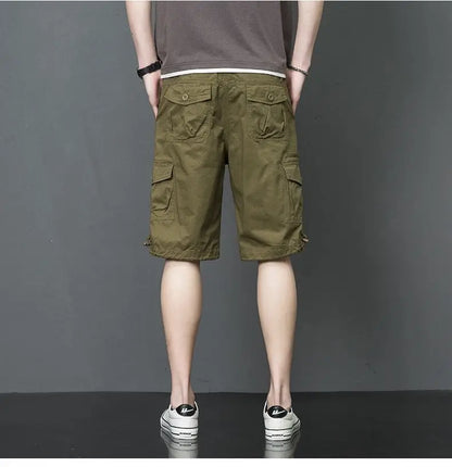 Men's Summer Military Camouflage Shorts Casual Cotton Camo Loose Cargo Shorts Male Bermuda Camuflada Plus Size 5XL