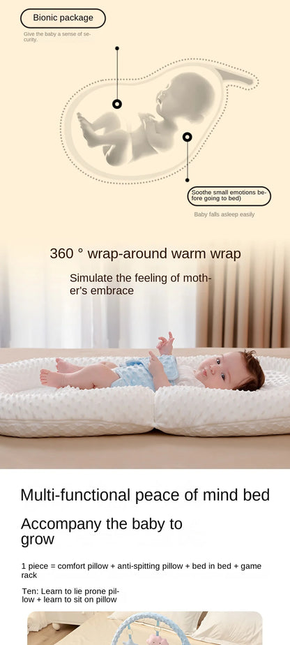 Lazychild Bed In Bed Baby Lying Down Sleeping Soundly Newborn Sleeping Pad Multifunctional Safety Device Gift Set Drop-shipping