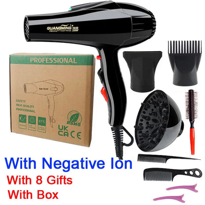 For Hairdresser and Hair Salon Long Wire EU Plug Real 2300W Power Professional Blow Dryer Salon Hair Dryer Hairdryer