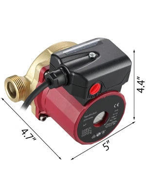 SucceBuy Hot Water Circulation Pump 0.6-Inch 220V 5.3 GPM 90W Water Pump 0.8A for Automatic Shower Washing Machine for Home Use