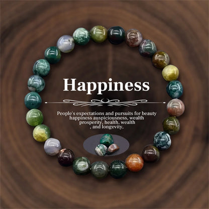 8mm Natural Stone Beaded Bracelets For Women Men Bring Wealth Love Energy Protection Crystal Beads Bracelets Meditation Jewelry